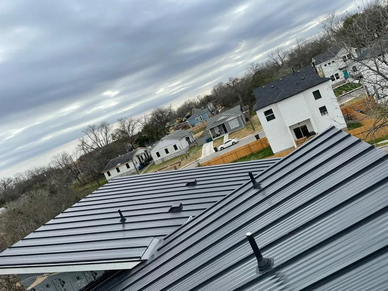 Standing seam metal roof panels with vents for Skylight Repair in Santaquin
